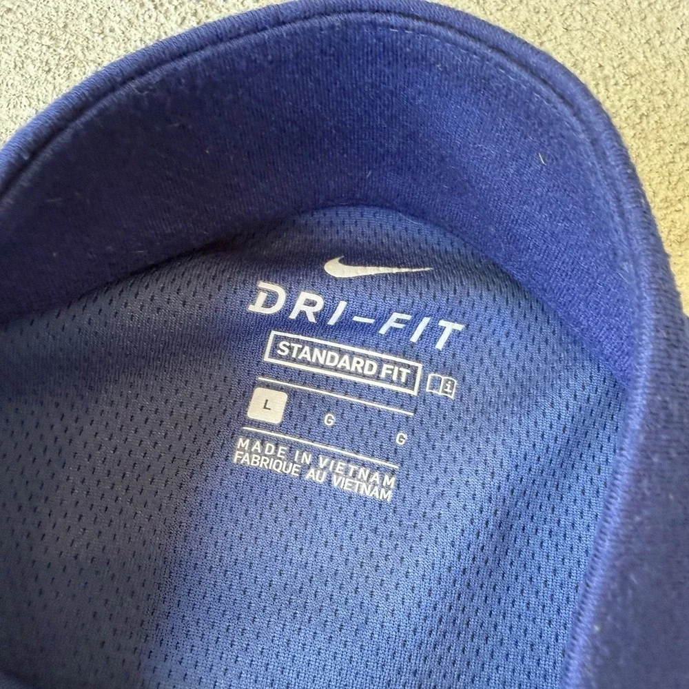 Nike Dri-FIT Standard Fit Long Sleeve Quarter Snap Shirt Men's L Blue BV0398-492